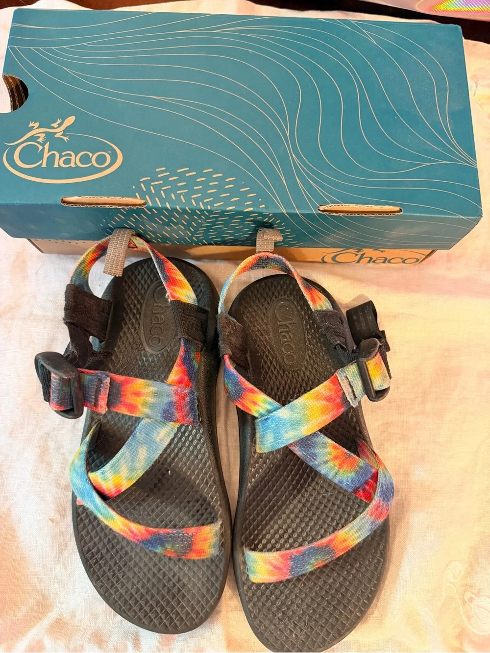 Chaco Kids Ecotread Tie-Dye Strap Sandals